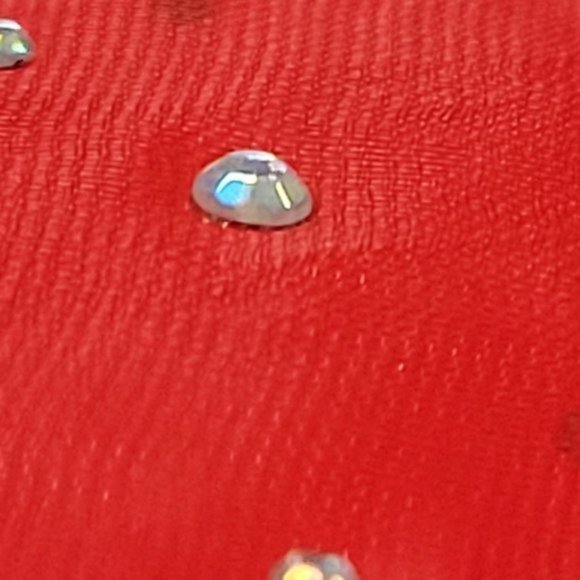 Red Sequin Scarf Glossy Sheen Sheer Scarf Wedding Formal Dress Scarf - NEW - Picture 13 of 13